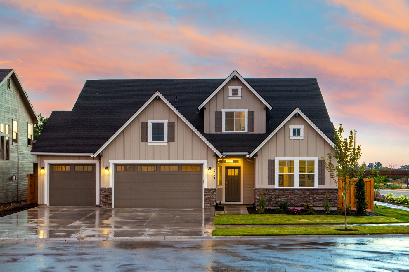 Residential masonry exterior
